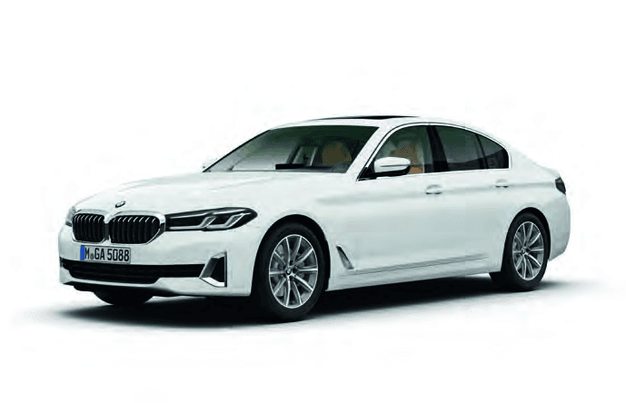 BMW 520d manufacturer model illustration; rental colour and specification confirmed with your quote